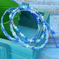 thumbnail image 4 of Sonducket 3 piezas trenzada estilo resistente al agua cera muñeca conjunto de joyas longitud dama decoración Popular encanto mano cadena playa Ropa, zapatos y accesorios Miscelánea Tipo 1 1 Sonducket AP010274-01, 4 of 6