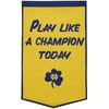 "Notre Dame Fighting Irish 24""x36"" Dynasty Wool Banner - ""Play Like A Champion Today"" Style"