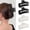Black and White, variant on 5 Inche Extra Large Claw Clips for Thick Hair and Long Hair, 4 Pack Xl Jumbo Claw clips, Oversized Matte Non-slip Rectangle Hair Clips for Women, Big Strong Hold Jaw Clip