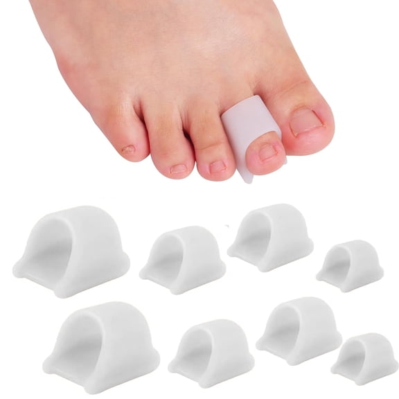 Hammer Toe Straightener Corrector - Toe Spacers Toe Separators for Bunion, Curled Toes, Hammertoes, Toe Corrector Toe Splint for Men and Women,6 Pack