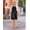 Black-floral White, variant on Ekouaer Nursing Dress Patchwork Knee Length Dress