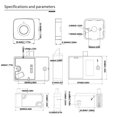 thumbnail image 2 of Maoww Verrou Avancé pour Tiroir, Classeur et Armoire de Rangement, Chargement USB pour Déverrouillage d'Urgence pour Empêcher le Déverrouillage, Noir, 2 of 6