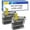 Black*2, variant on Compatible LC101 LC103 58ML Ink Cartridges Replacement for Brother DCP-J152W MFC-J245 MFC-J285DW MFC-J450DW MFC-J470DW MFC-J475DW MFC-J650DW MFC-J6520DW MFC-J6720DW Black*1