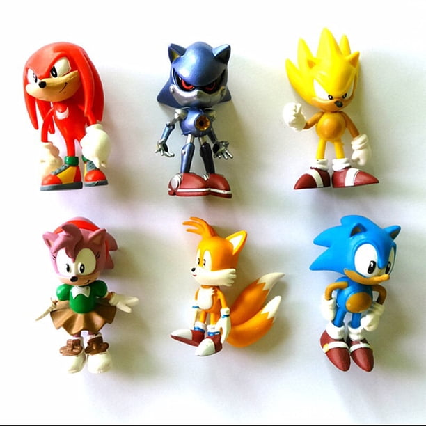 Figuras de Sonic para niños, juguetes de Pvc, personajes de Shadow Tails, 6-7cm, envío gratis Fivean unisex