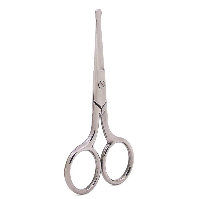 Ciseaux à Sourcils Droits Petits 9,2 cm en Acier Inoxydable Protection Délicate Ciseaux Multi-Usages pour Barbe Sourcils Type 2
