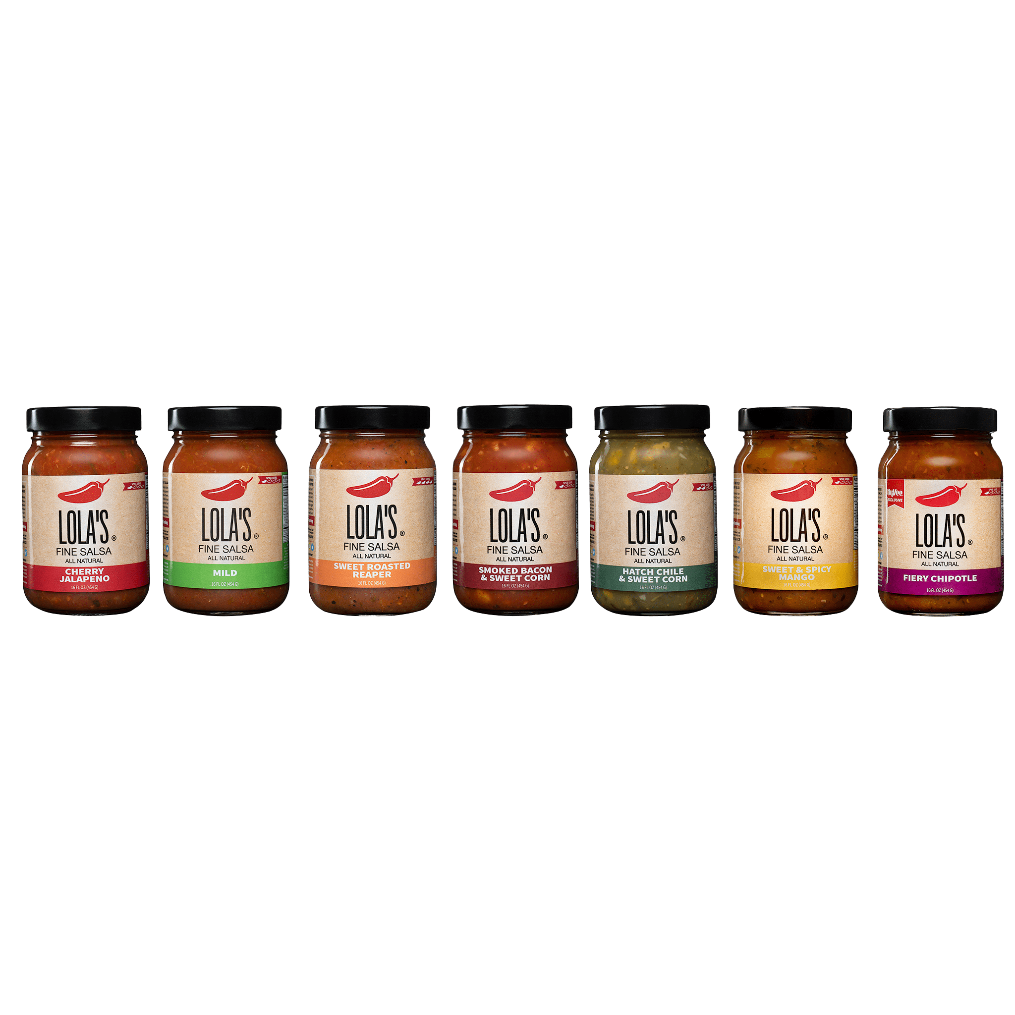 (3 pack) Lola's Fine Hot Sauce - Cherry Jalapeno Salsa | All-Natural, Gluten Free, Non-GMO, Plant-Based, Keto, Low Sodium | Created with the freshest Cherries and Jalapenos