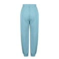 thumbnail image 7 of Diufon Sweatpants for Women Solid Color Lounge Pants Elastic High Waist Pants with Pockets, 7 of 7