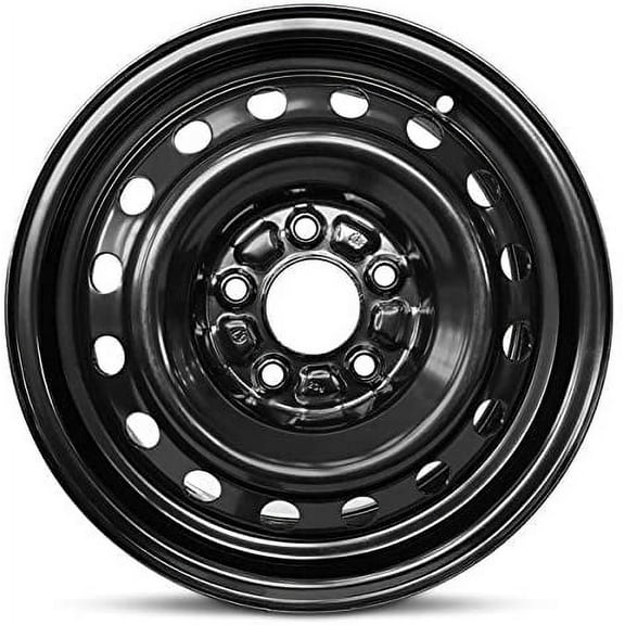 Wheel For 2007-2012 Hyundai Elantra 15 inch 5 Lug Black Steel Rim Fits R15 Tire
