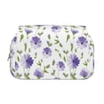 thumbnail image 2 of Disketp Purple Chicory Estuche de Lápices de Doble Capa con Tapa Abatible y Cremallera, Organizador Escolar para Adolescentes y Adultos, 2 of 7