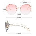 thumbnail image 2 of Gafas de sol degradadas gafas de sol de flores de mariposa gafas de sol de tendencia de moda, hechas de metal, 2 of 5