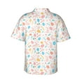 thumbnail image 4 of Xecao Happy Easter print Hawaiian shirt - a stylish short-sleeve button-down for men, perfect for casual beach and tropical outings., 4 of 9
