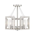 thumbnail image 1 of Golden Lighting 6068-SF PW 16 in. Marco 4 Light Pewter Convertible Semi-Flush Ceiling Light, 1 of 1