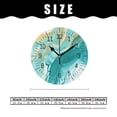 thumbnail image 2 of 14 Inch Wall Clock Battery Operated Silent Clock Decorative for Office, Kitchen, Outdoor, Living Room，Green Marble Beautiful, 2 of 4