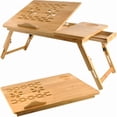 thumbnail image 1 of Support pour Ordinateur Portable en Bambou / Support pour Ordinateur Portable - Hauteur et Angle Réglables, 1 of 5