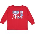 thumbnail image 3 of Inktastic Born to Fish Go Fishing Boys or Girls Long Sleeve Toddler T-Shirt, 3 of 5
