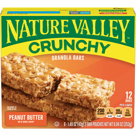 UPC 016000264700 product image for Nature Valley Crunchy Granola Bars, Peanut Butter, 12 Ct, 8.94 Oz | upcitemdb.com