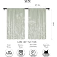 thumbnail image 2 of Sage Green Floral Wildflower Kitchen Curtains Short Small Rustic Botanical Leaves Vintage Flower Herb Farmhouse Rod Pocket Nature Bedroom Living Room Treatment Fabric 2 Panels 27.5Wx39H Inch, 2 of 6