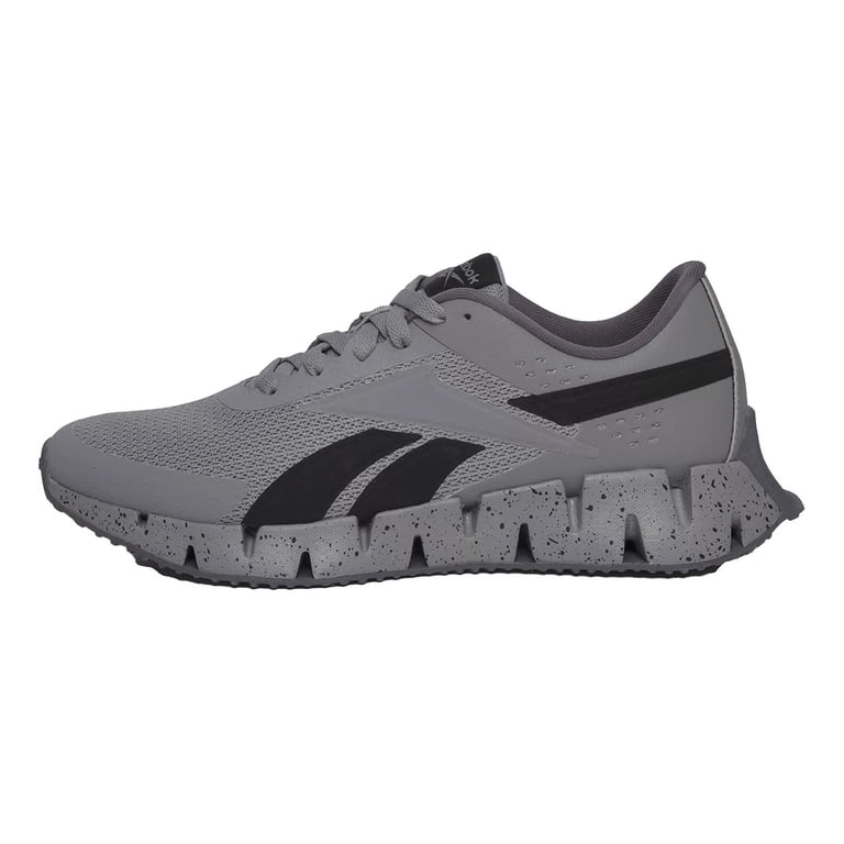 Reebok Men\'s Zigtech Gray Silver Running Shoes Size 13 Reebok Zigtech Zig Sonic Sneakers Running Shoes CARBON/WHITE  main image 4