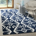 thumbnail image 2 of SAFAVIEH Wyndham Dzvonko Southwestern Wool Area Rug, Royal Blue/Ivory, 4' x 6', 2 of 8