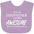 thumbnail image 3 of Inktastic Yeah My Godfather is Pretty Awesome Boys or Girls Baby Bib, 3 of 4