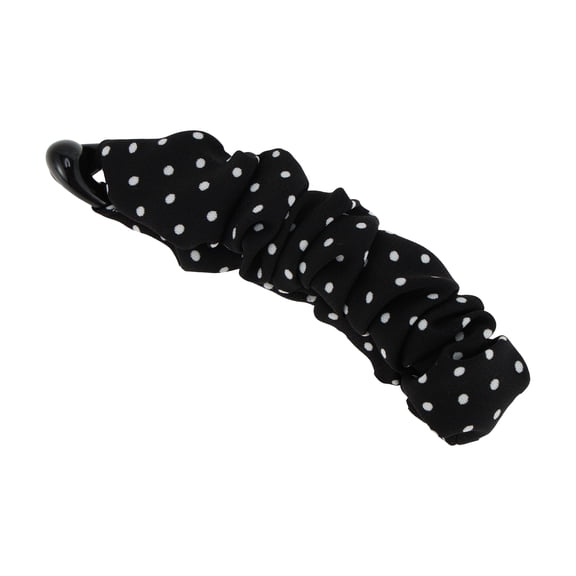 Unique Bargains 1 Pc Banana Clip Pattern Design Hair Clip Black White