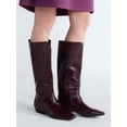 thumbnail image 2 of Scoop Women's Faux Croc Flat Tall Boots, 2 of 8
