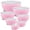 Pink-7 Pieces, variant on Pink 7 Pieces Stainless Steel Nesting Mixing Bowl Set For Baking, Prepping And Serving Food