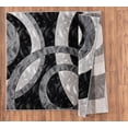 thumbnail image 2 of MDA Home Orelsi Gray Contemporary Polypropylene Area Rug - 3'9" x 5'9", 2 of 4
