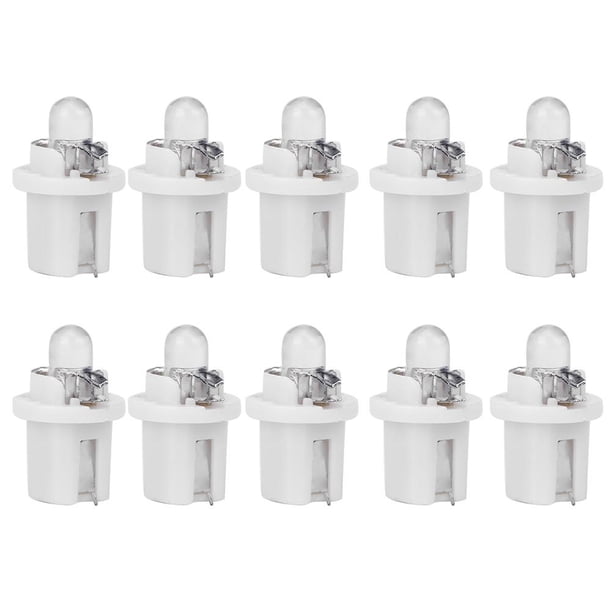 10pcs T5 B8.5D 5050 SMD LED Car Instrument Dashboard Bombillas (Blanco) Lamparas Tmvgtek Para estrenar