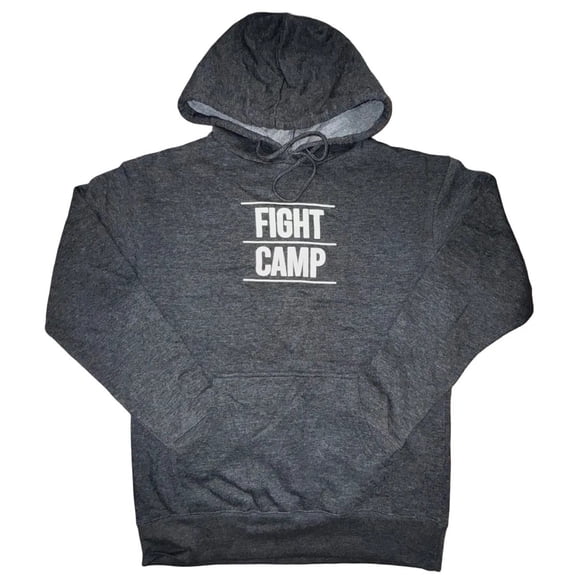 FIGHT CAMP Men's Charcoal Gray Hoodie with Kangaroo Pocket (Small)
