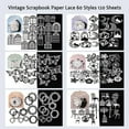thumbnail image 2 of Scrapbook Paper Cutouts for Wedding Scrapbooking Embellishments, 120 Pcs Black and White Collage Materials for Junk Journal Supplies, Card Making, Decoupage, DIY Crafts, 2 of 9