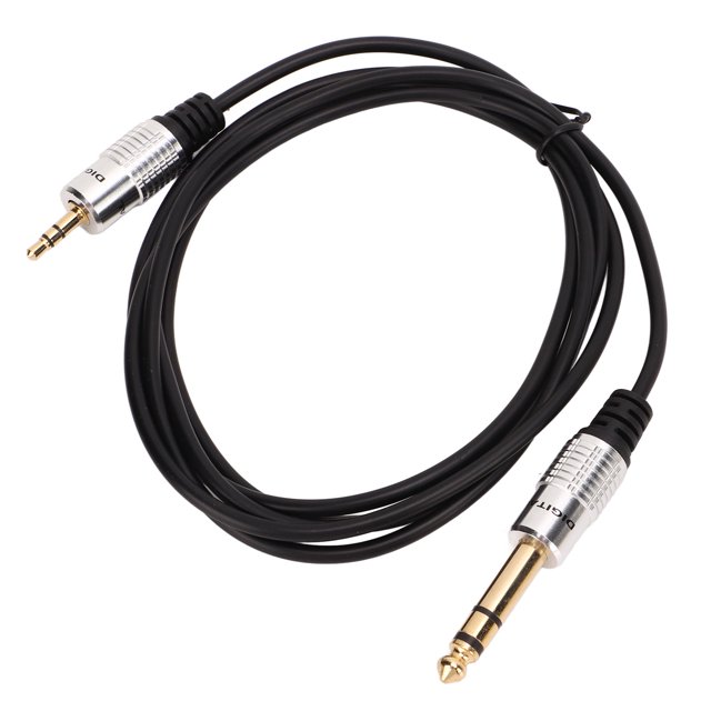 Cable Jack de 635 mm a Jack de 35 mm Plug and Play de 59 pies Cable duradero de 635 mm a 35 mm Protector de Goma Flexible para Altavoces para micrófono ANGGREK Otros