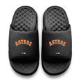 thumbnail image 2 of Youth ISlide Black Houston Astros Word Motive Slide Sandals, 2 of 5