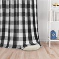 thumbnail image 2 of XNKOLMJ Red White Curtains for Windows Buffalo Check Plaid Gingham Pattern Rod Pocket Cotton Curtain Panels 48 inch Length Farmhouse Kitchen Curtains 2 Panels Living Room Bedroom Basement, 2 of 7