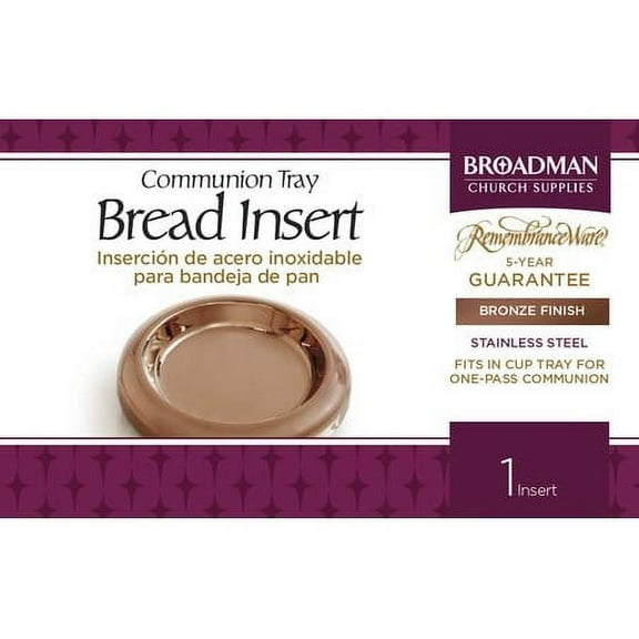 Communion-RemembranceWare-Bronze Tray Insert (Stainless Steel)