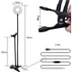 thumbnail image 4 of Anillo de luz para selfies profesional, compatibilidad universal, soporte de cuello de cisne flexible giratorio de 360 grados con goma antideslizante para maquillaje, selfies, transmisión en vivo,, 4 of 8