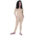 thumbnail image 6 of Moomaya Womens Plain Nightwear Set w/ Pyjama Cotton Sleepwear 2 Pcs Nightdresses, 6 of 7