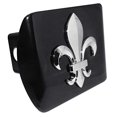 thumbnail image 2 of Fleur-de-Lis Black Metal Hitch Cover, 2 of 3