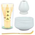 thumbnail image 2 of 4pcs Japanese Matcha Tea Set Matcha Starter Making Kit with Matcha Whisk Bowl Whisk Holder and Scoop Safe Bamboo Tea Whisk and Ceramic Bowl Set for Matcha Tea, 2 of 8