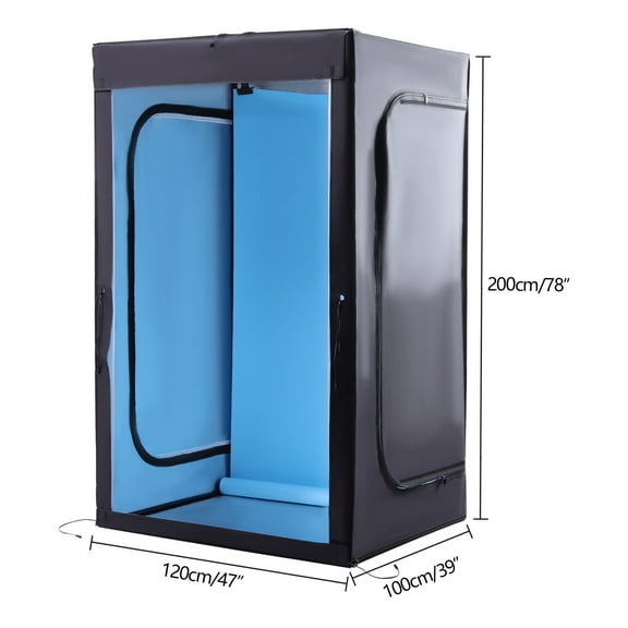 Photo Light Box 3 Colors Backdrops Photo Studio Box 47x39x78" 8 LED Lights Strip