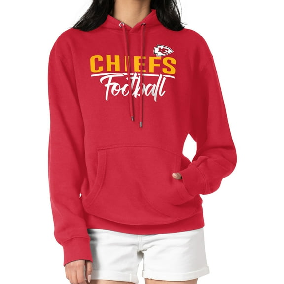 Women's G-III 4Her by Carl Banks Red Kansas City Chiefs Graphic Fleece Pullover Hoodie