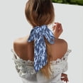 thumbnail image 5 of Navy Digital Blue Camouflage Hair Scarf for Women Fashion Headscarf Wrap Neck Scarves For Handbag Accessories, 5 of 7