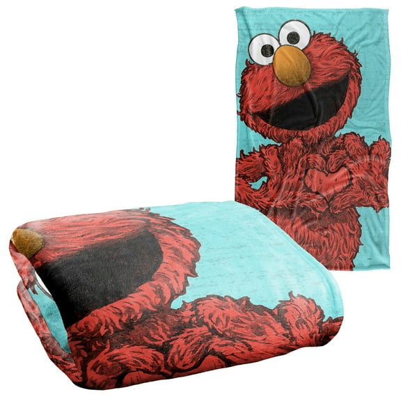 Sesame Street Elmo Painted Officially Licensed Silky Touch Super Soft Throw Blanket 36" x 58"