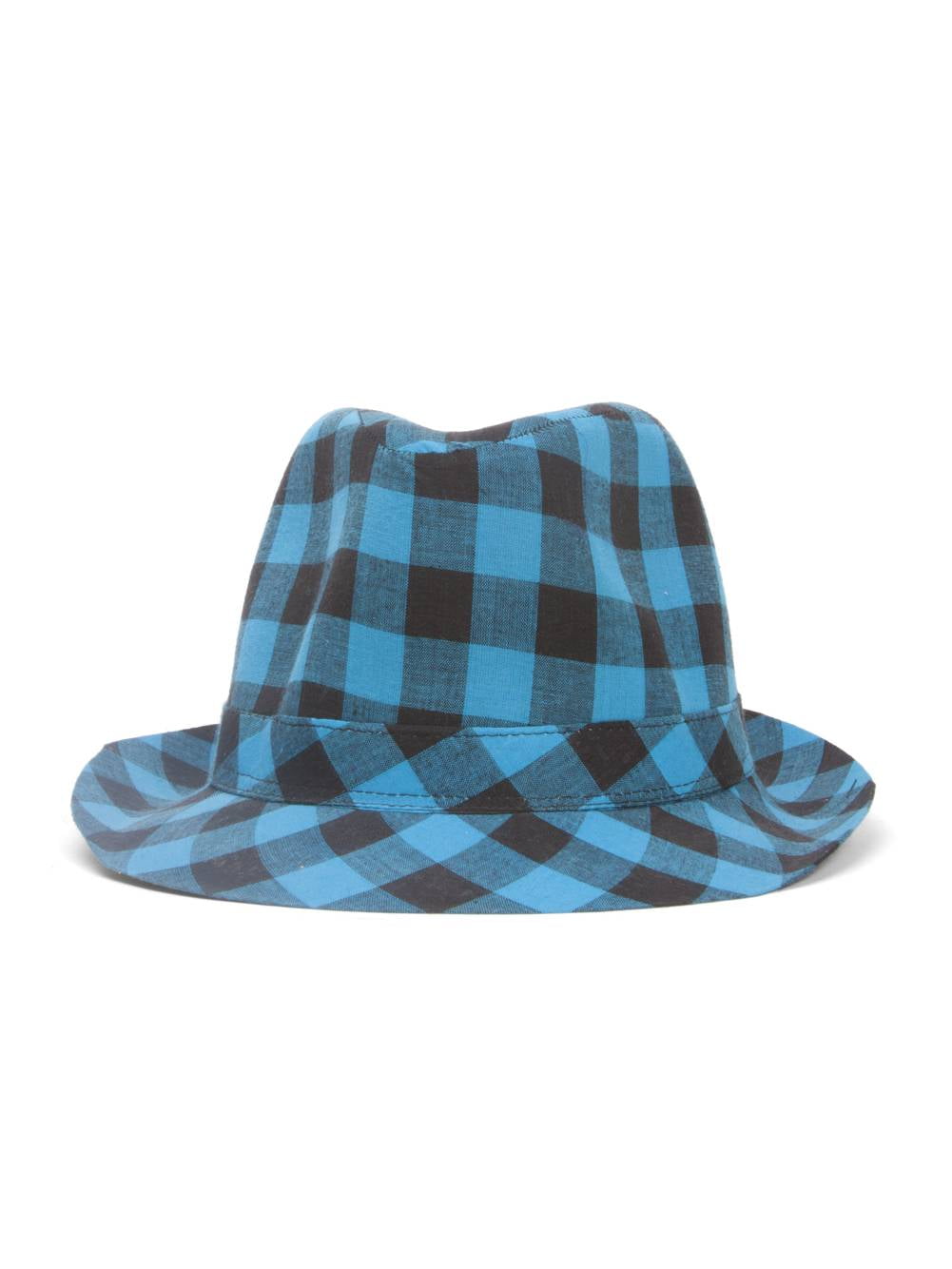 plaid fedora hat