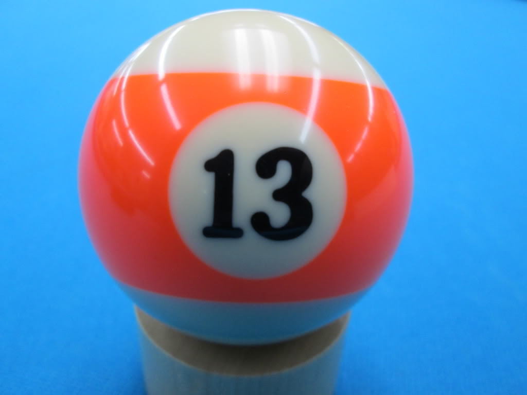 Single 13 Billiard Pool Ball Replacement 2.25 inch Regular Size Standard 2 1/4