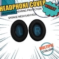 thumbnail image 4 of Cojín Almohadillas para los oídos Sidaley Reemplazo de Gamer de malla de cuero para auriculares QC35 Type3 NO3, 4 of 6