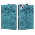 thumbnail image 2 of FJLBDE Case for Tecno MEGAPAD Pro 12 Inch 2025 with Stand, Card Slot, Embossed Flower PU Leather Folio Magnetic Cover with Pen Holder, Green, 2 of 7