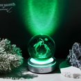 thumbnail image 2 of Lámpara LED Snow Globe Movdyka 3D con forma de bola de cristal con forma de delfín de 8 cm, 2 of 7