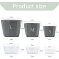 thumbnail image 2 of NOGIS Self Watering Planters, 1 Pack 8.4 Inch Self Watering Pots for Indoor Plants Wicking Pots, Modern Decorative Planter Pot for House Plants, Aloe,African Violets, Succulents (Grey), 2 of 7