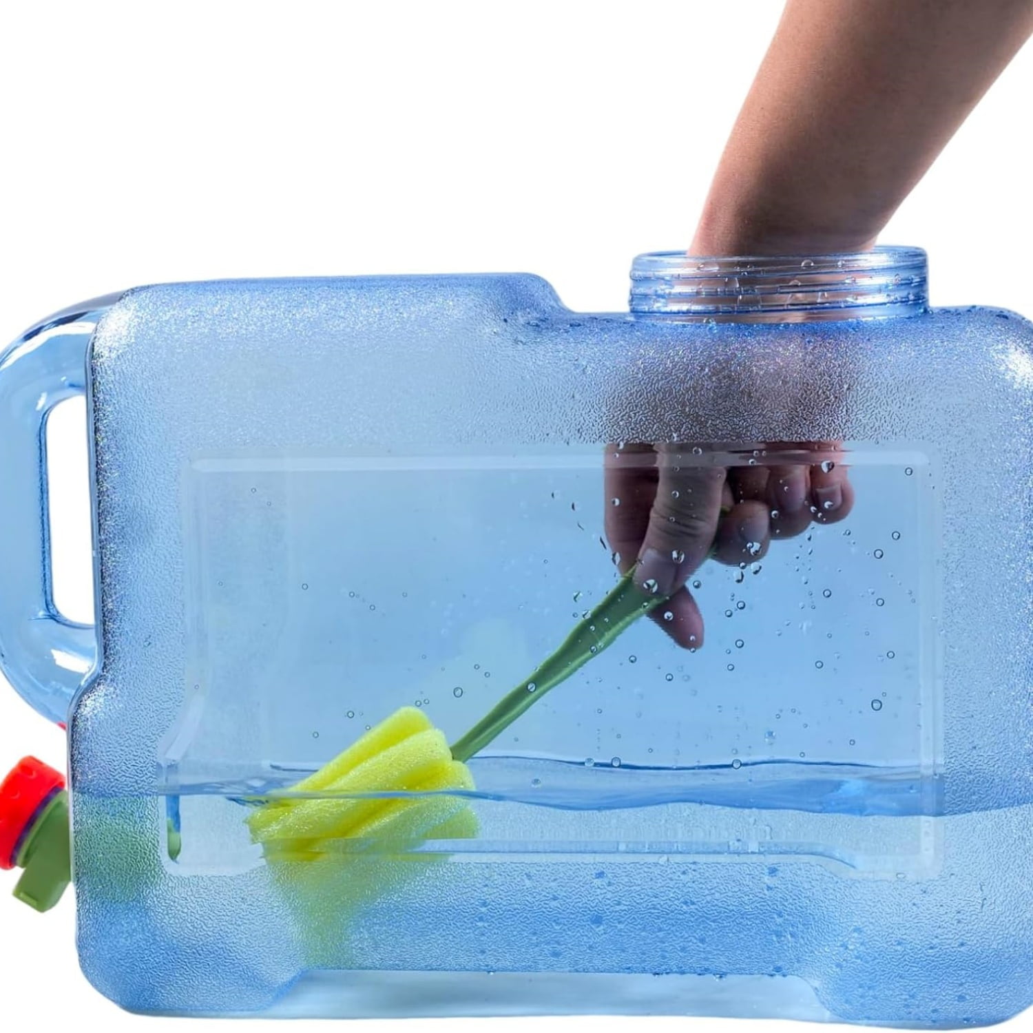 "3.17 Gallon Water Container with Spigot, Portable Water Jug, No Leakage Camping Bucket with Tap, BPA Free Emergency Water Storage Tank for Camping, Vehicle, Car, Outdoor Hiking, Picnic "